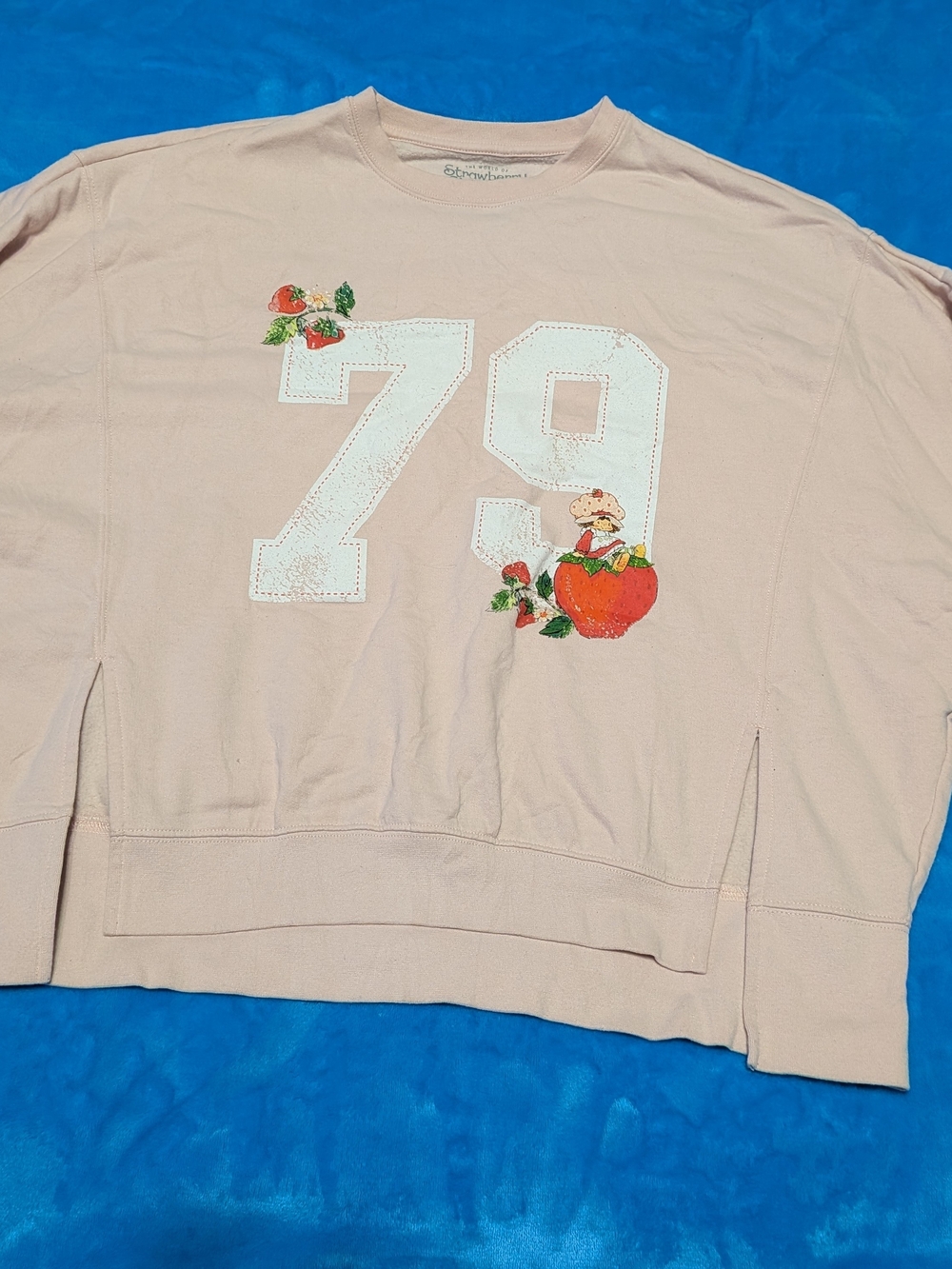 🍓🎀 Vintage Strawberry Shortcake ’79 Graphic Sweatshirt Pink Pullover 🎀🍓